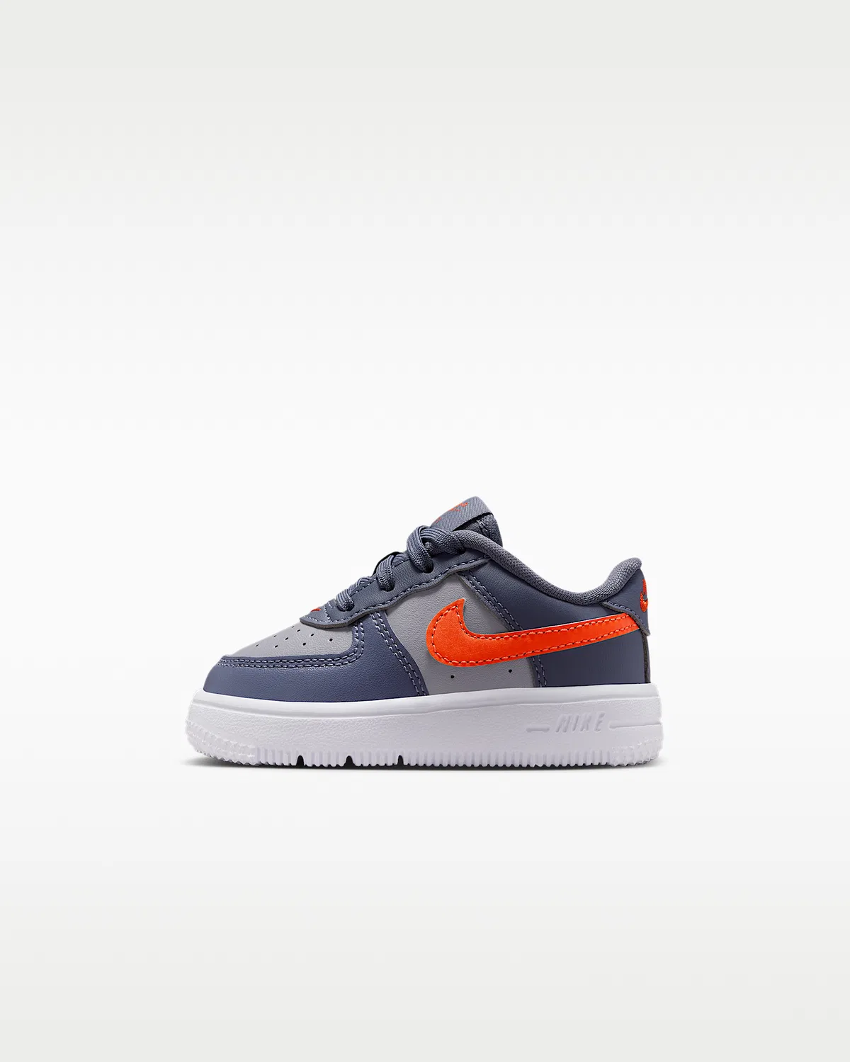 Кроссовки Nike Force 1 Low для малышей, Cement Grey/Light Carbon/White/Team Orange