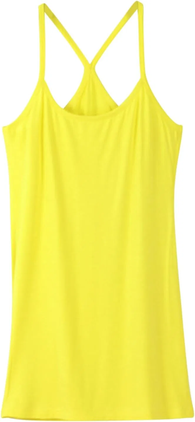 Женский топ на тонких бретелях, свободный, без рукавов, Generic, A01_yellow