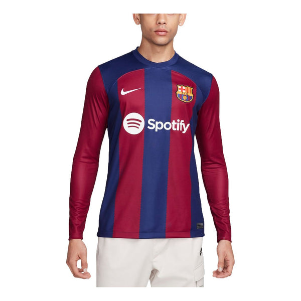 

Футболка dri fit fc barcelona 2023 24 стадион домашний футбол Nike, синий