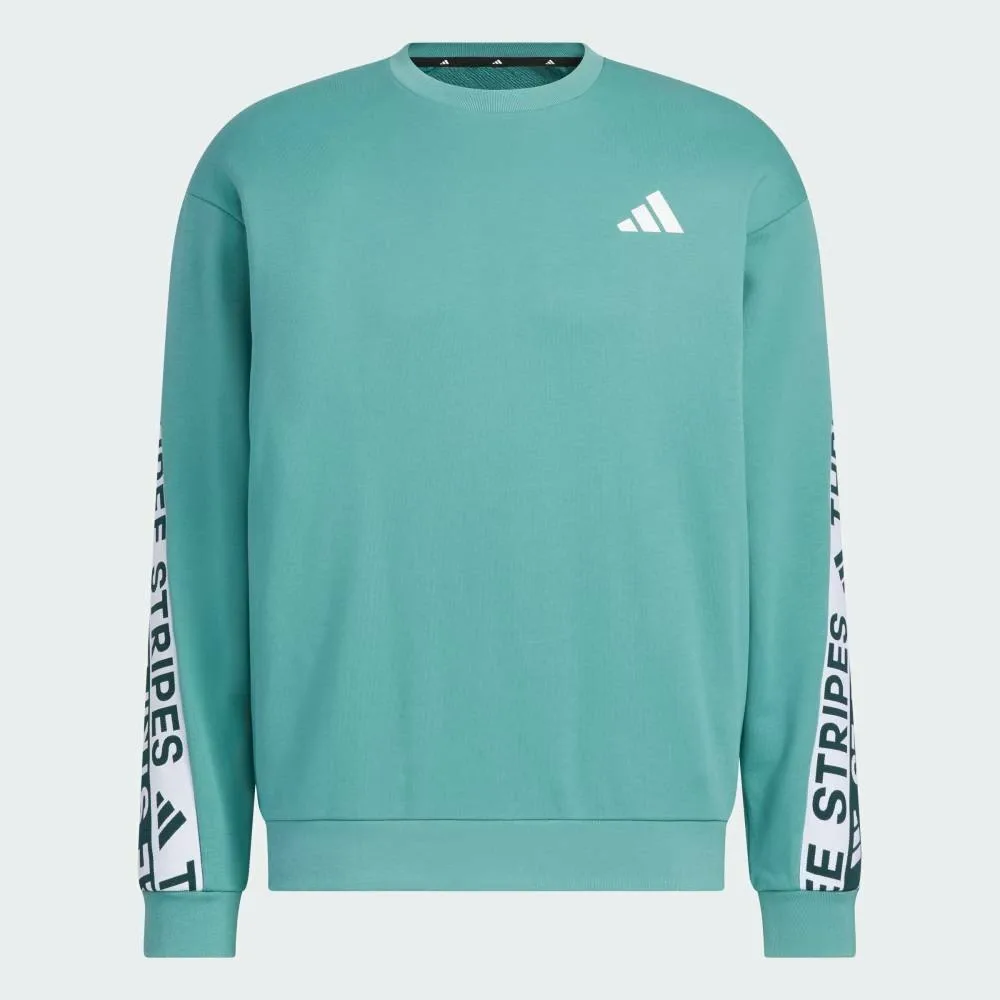 Толстовка Adidas Wording Pack свободного кроя из плотной французской махровой ткани, цвет Blue — фото 4