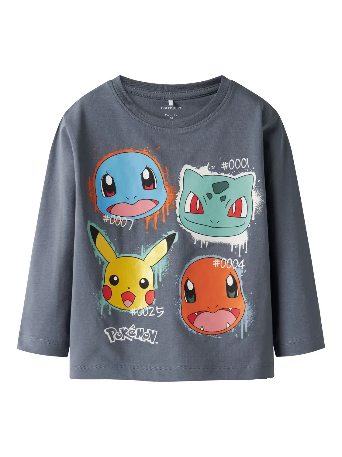 Лонгслив с принтом Pokemon, Name it, флинт стоун