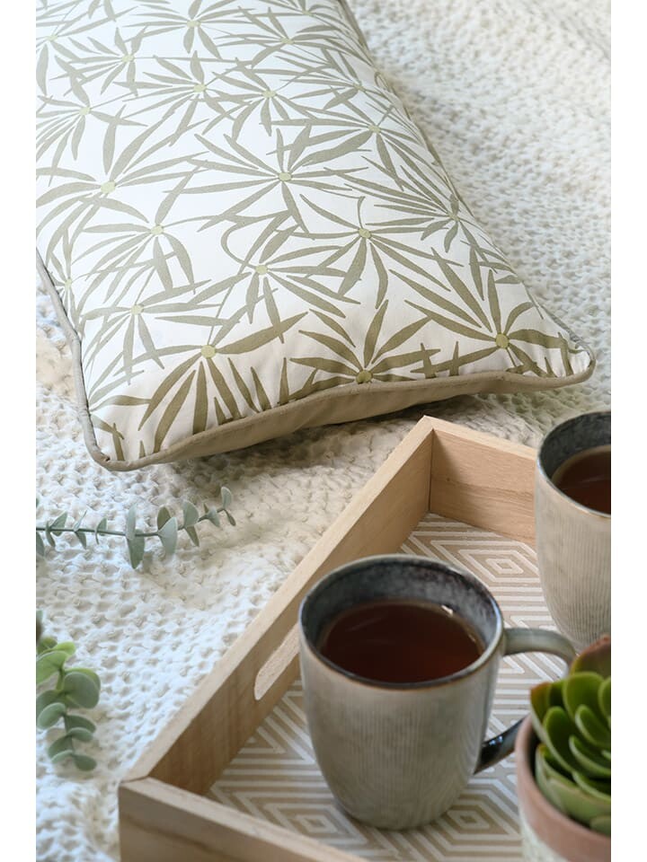

Подушка STOF France Phineas, цвет khaki/weiß