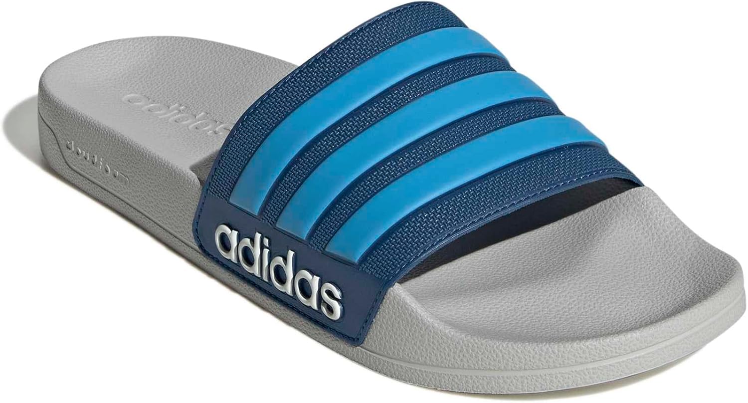 Сланцы для душа adidas Adilette для взрослых унисекс, серый — фото 4