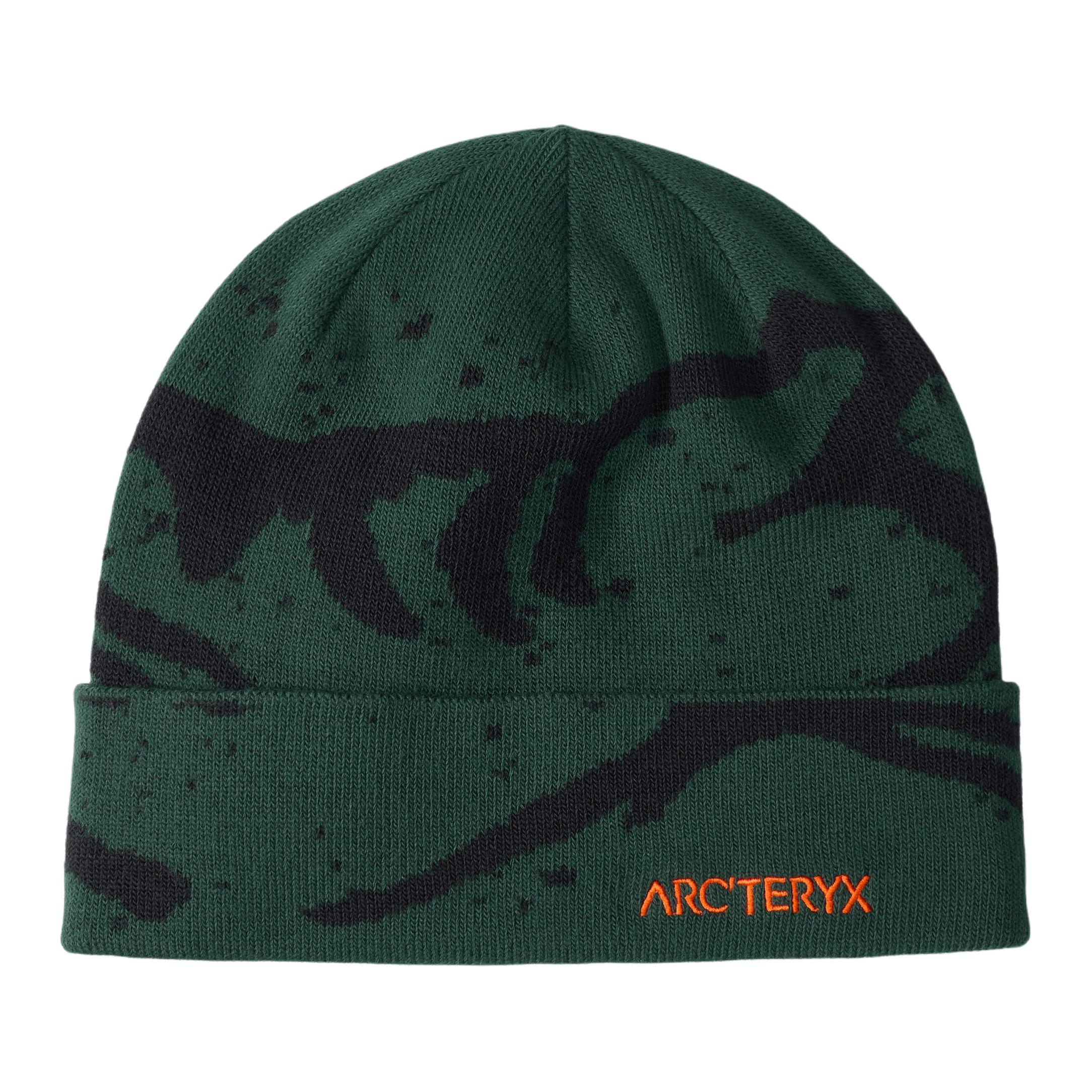 

Переработанный полиэстер, эластан Зеленая шапка мужская Arcteryx