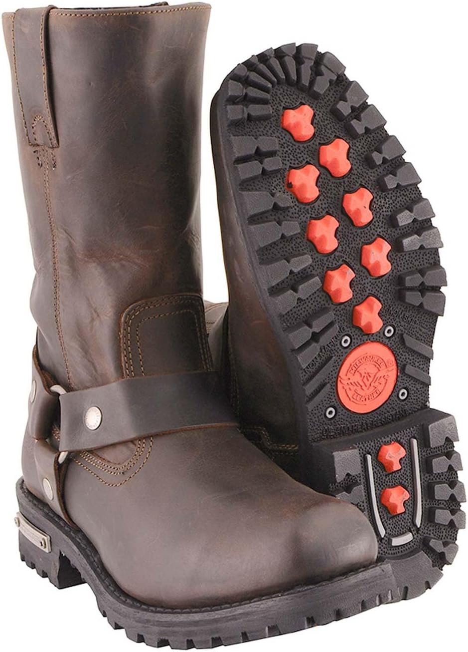 Мужские мотоциклетные ботинки Milwaukee Leather Classic из темно-коричневой кожи с квадратным носком, 28 см, MBM9062-10 ‎Milwaukee Leather — фото 4