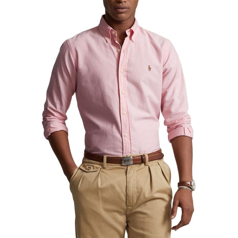 Футболка поло Ralph Lauren мужская розовая SS24 — фото 4