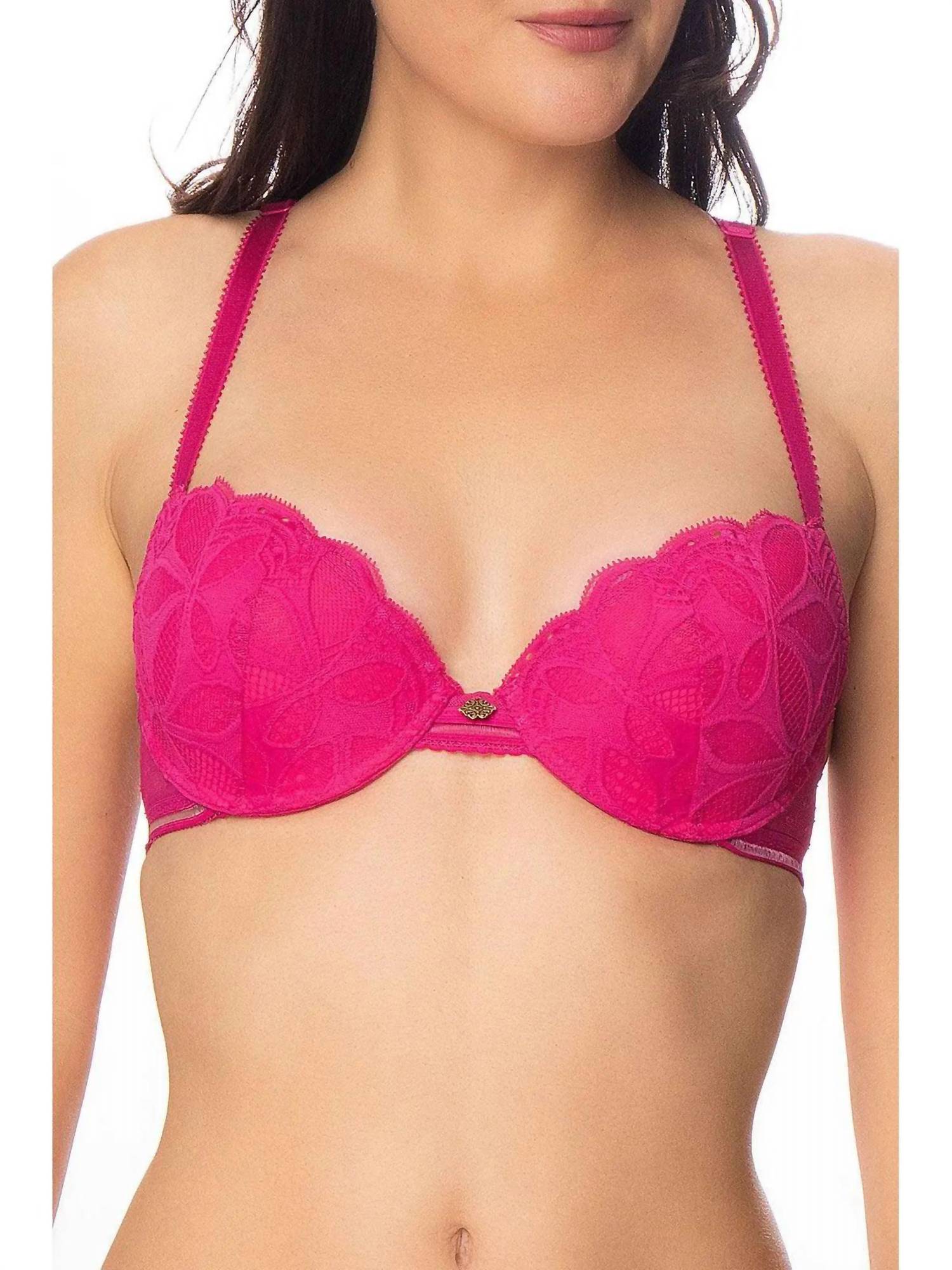 

Женский бюстгальтер Stricto Sensuelle Contour цвета фуксии Antigel Boudoir de Filles, фуксия