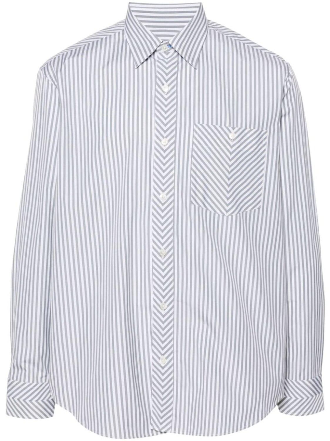 

Paul Smith полосатая хлопковая рубашка, зеленый