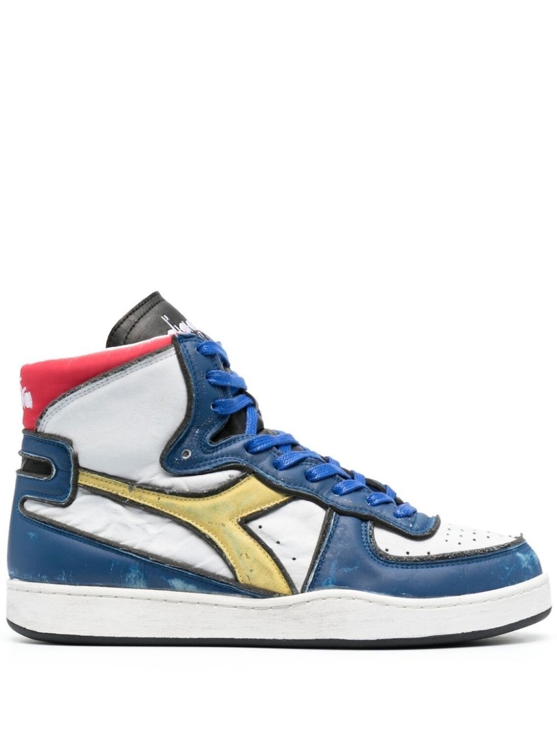 

Высокие кроссовки в стиле колор-блок Diadora, белый
