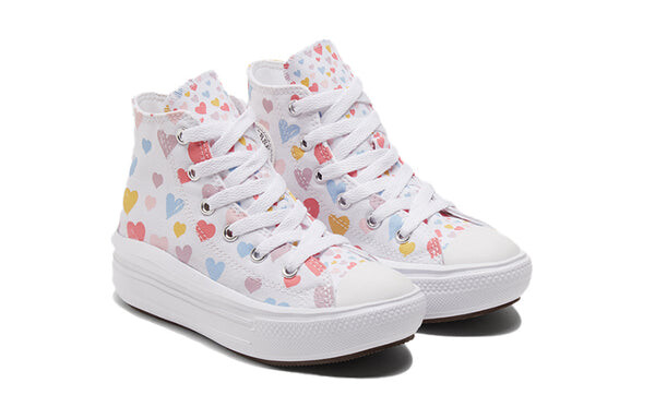 Кроссовки chuck taylor all star move high 'always on hearts' Converse, белый — фото 3