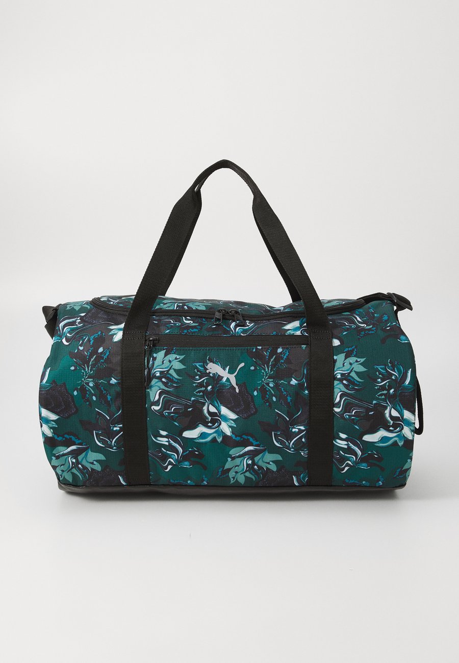 

Спортивная сумка Puma BARREL BAG, Green Terrain/Black/Green