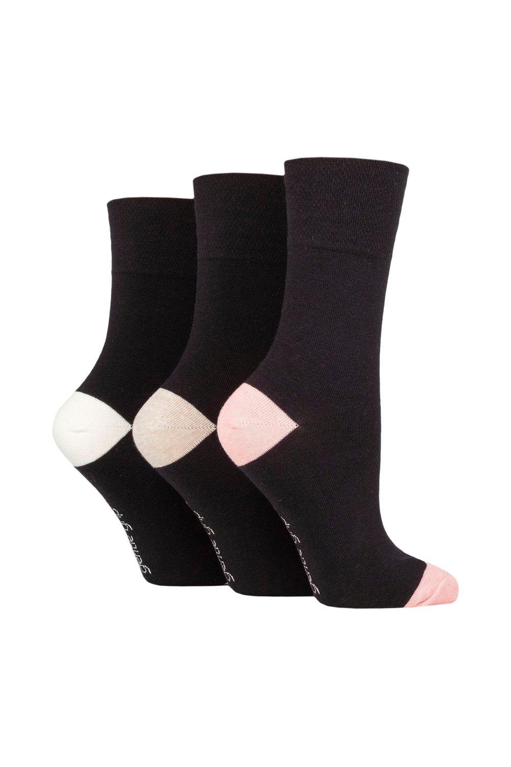 

3 пары носков с рисунком и полосками SOCKSHOP Gentle Grip, розовый