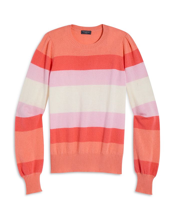 

Кашемировый полосатый свитер Vineyard Vines, розовый