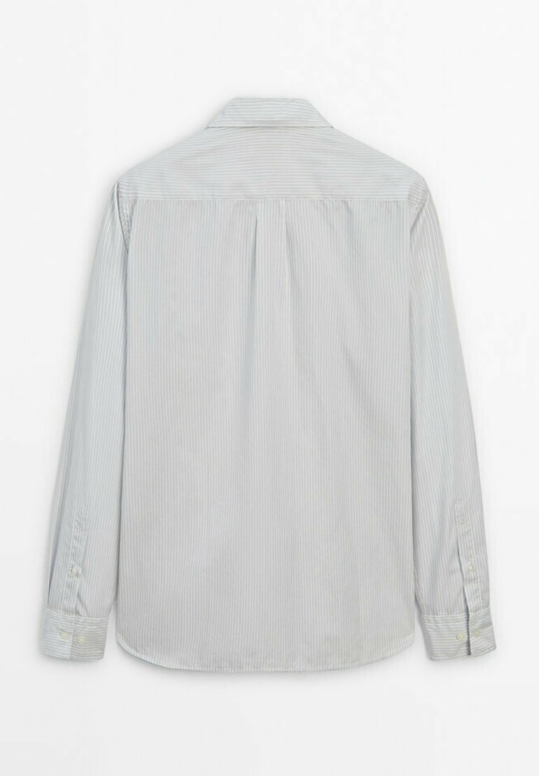 

Рубашка STRIPED Massimo Dutti, светло-серый