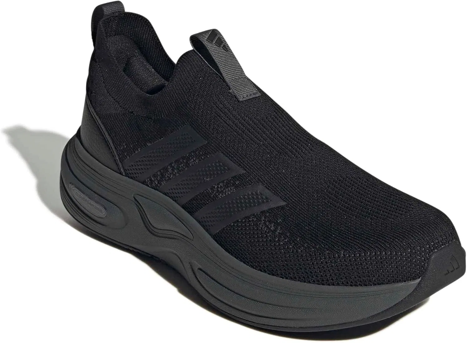 Мужские слипоны Adidas Cloudfoam Cuxxion, Core Black Carbon Grey Six — фото 4
