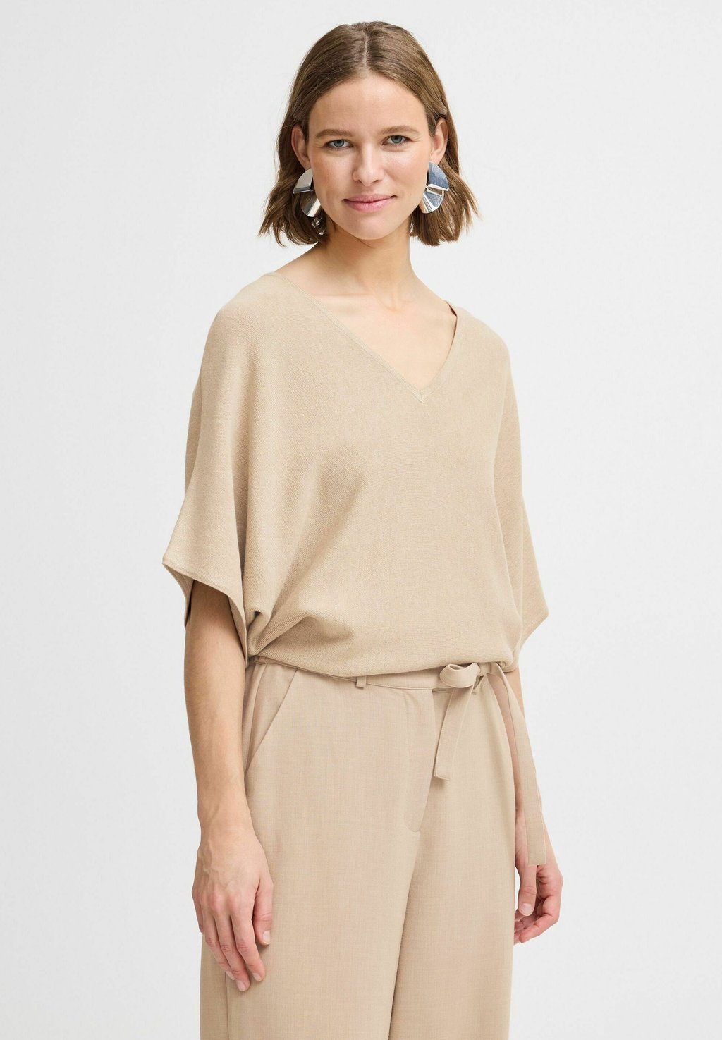 

Джемпер MMMORLA VNECK b.young, бежевый