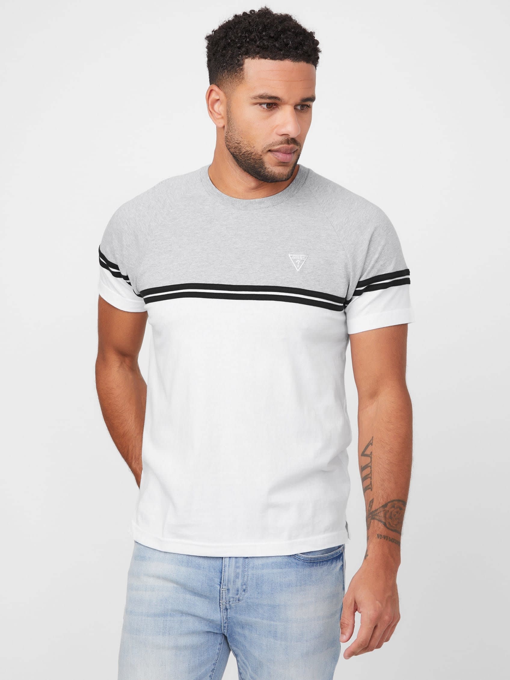 

Футболка Eco Kido Color-Block Guess Factory, цвет pure white