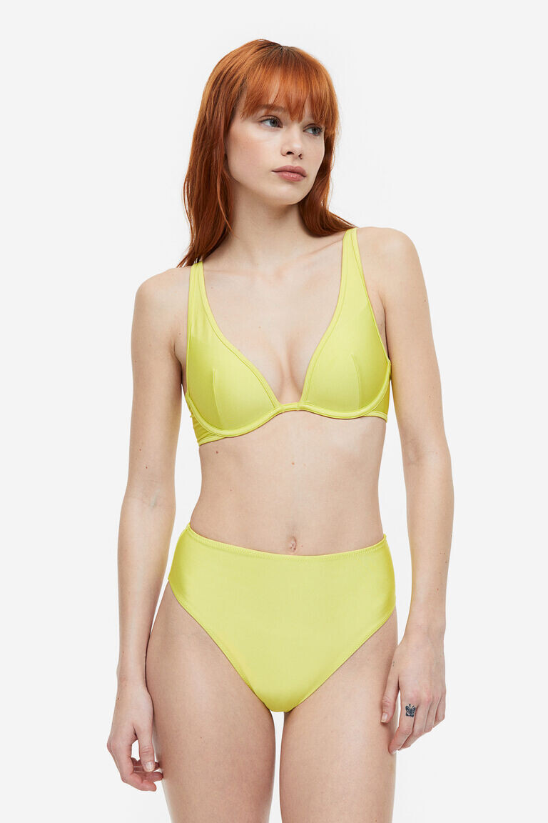 

Лиф бикини пуш-ап H&M, желтый