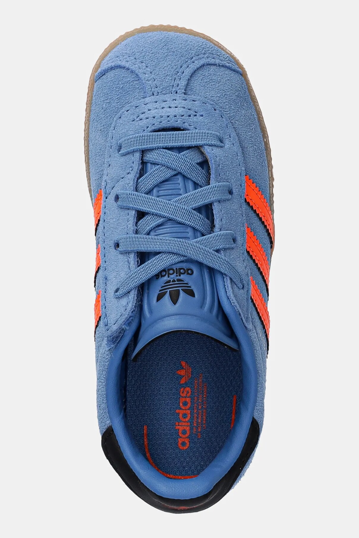 Детские замшевые кроссовки GAZELLE Adidas Originals, синий — фото 3