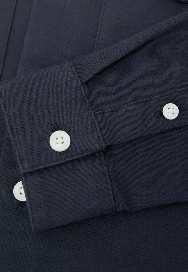 Куртка-овершорт Reiss Isle button through overshirt, темно-синий — фото 4