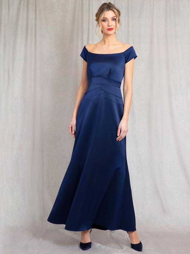 

Платье с открытыми плечами из жасмина Alie Street, цвет Midnight Blue