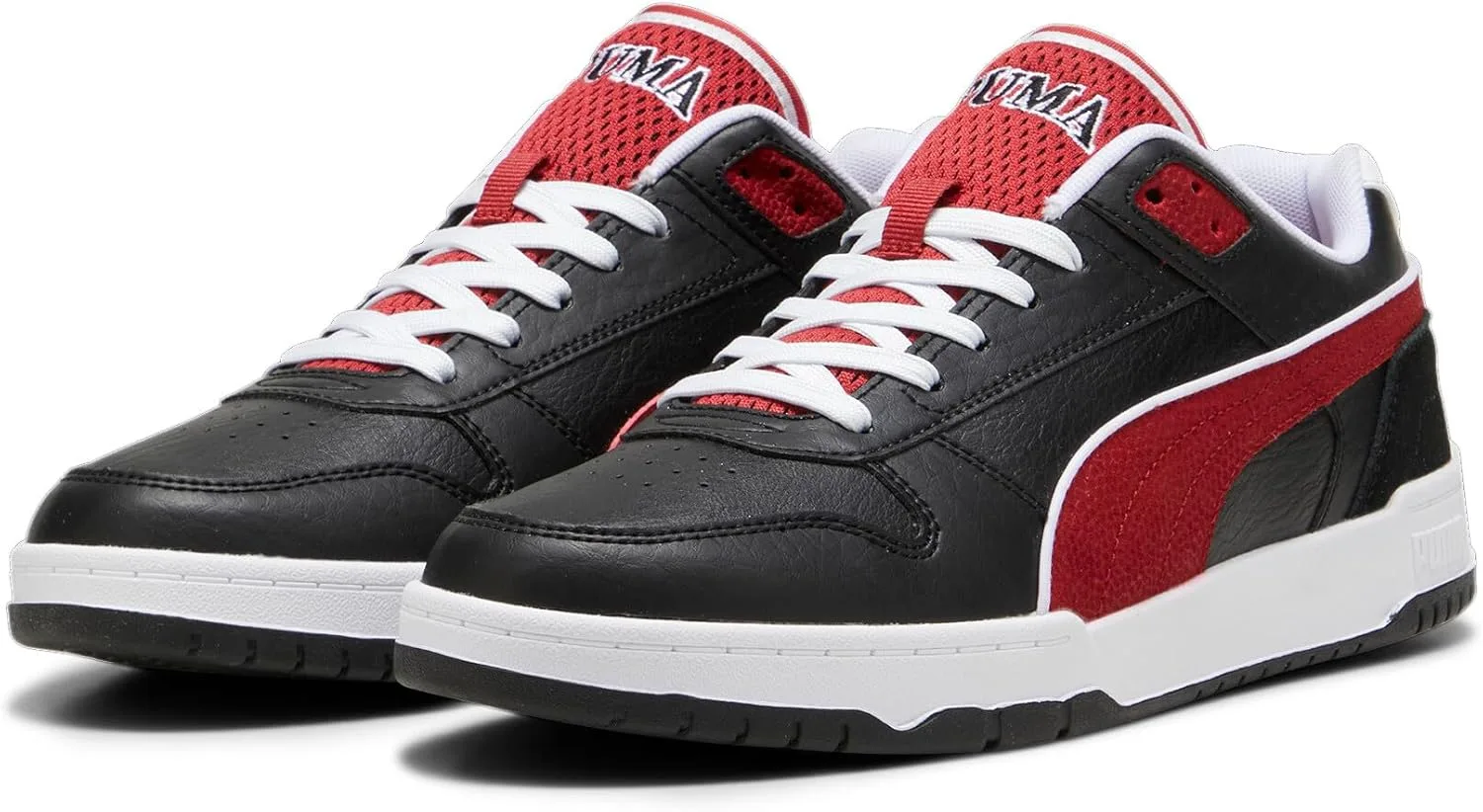 Кроссовки RBD Game Low Track Shoe Puma, белый/черный/красный — фото 2
