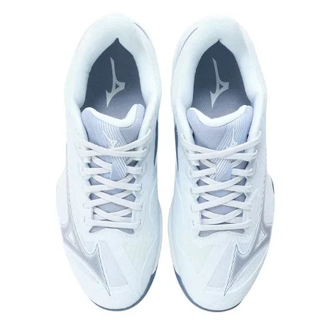 Унисекс кроссовки для тенниса «Wave Exceed Court Wide OC» от Mizuno, Gray X Blue — фото 2