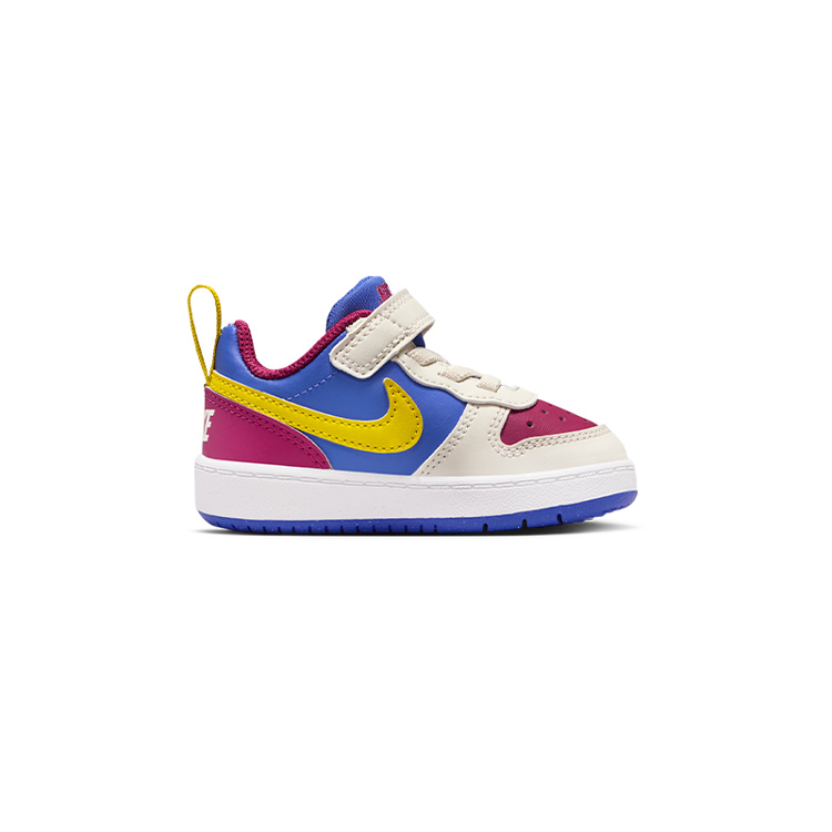 Nike Кроссовки Court Borough Low top для малышей белый/красный/желтый — фото 3