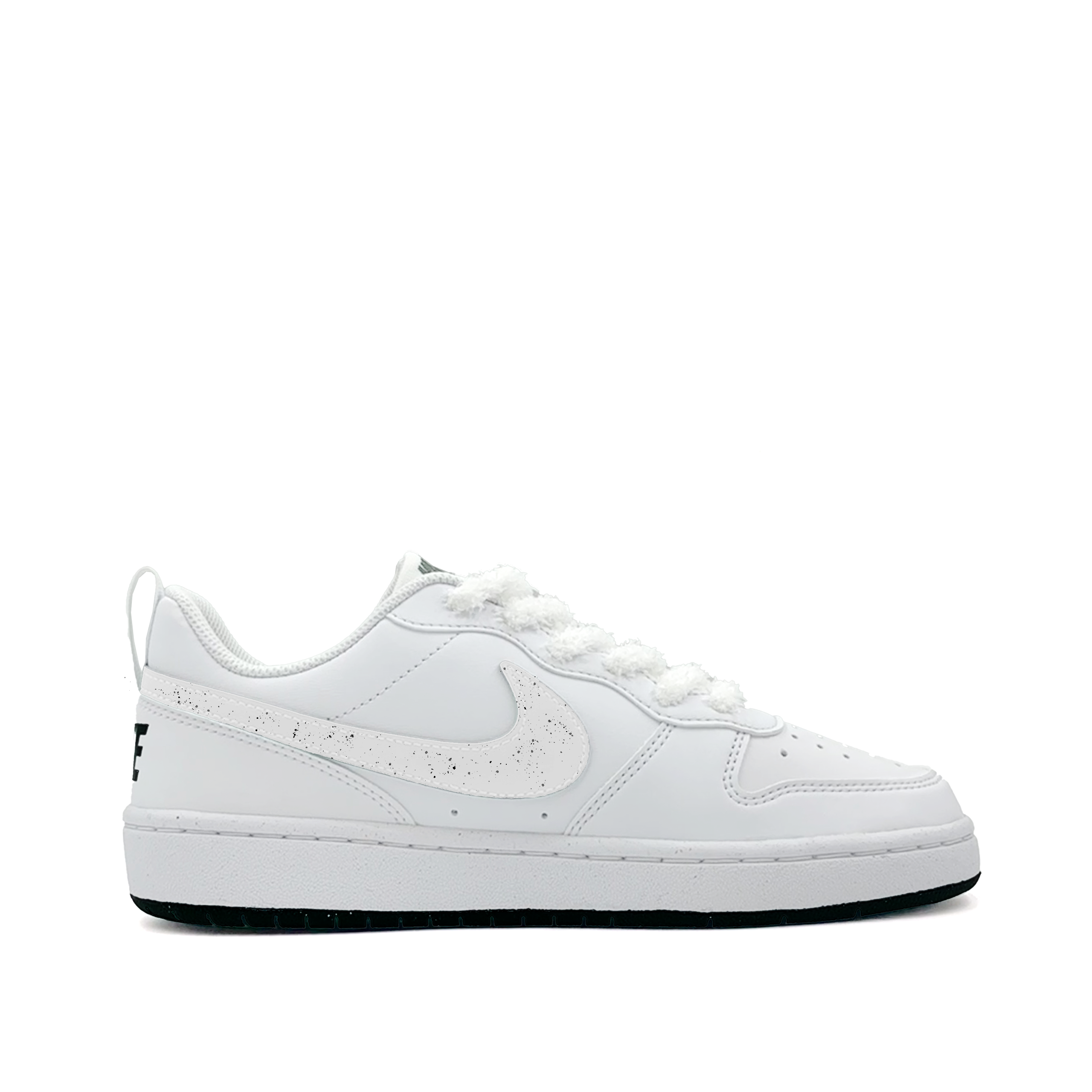 Nike Кроссовки для скейтбординга Court Borough Secret Kitten Abrasion Resistant Low top для детей, черные, унисекс — фото 3