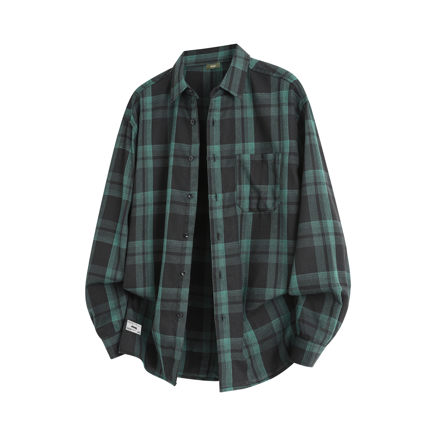 

Рубашка Lifestyle Shirts Unisex Lapel Moderate Jeep, jasper