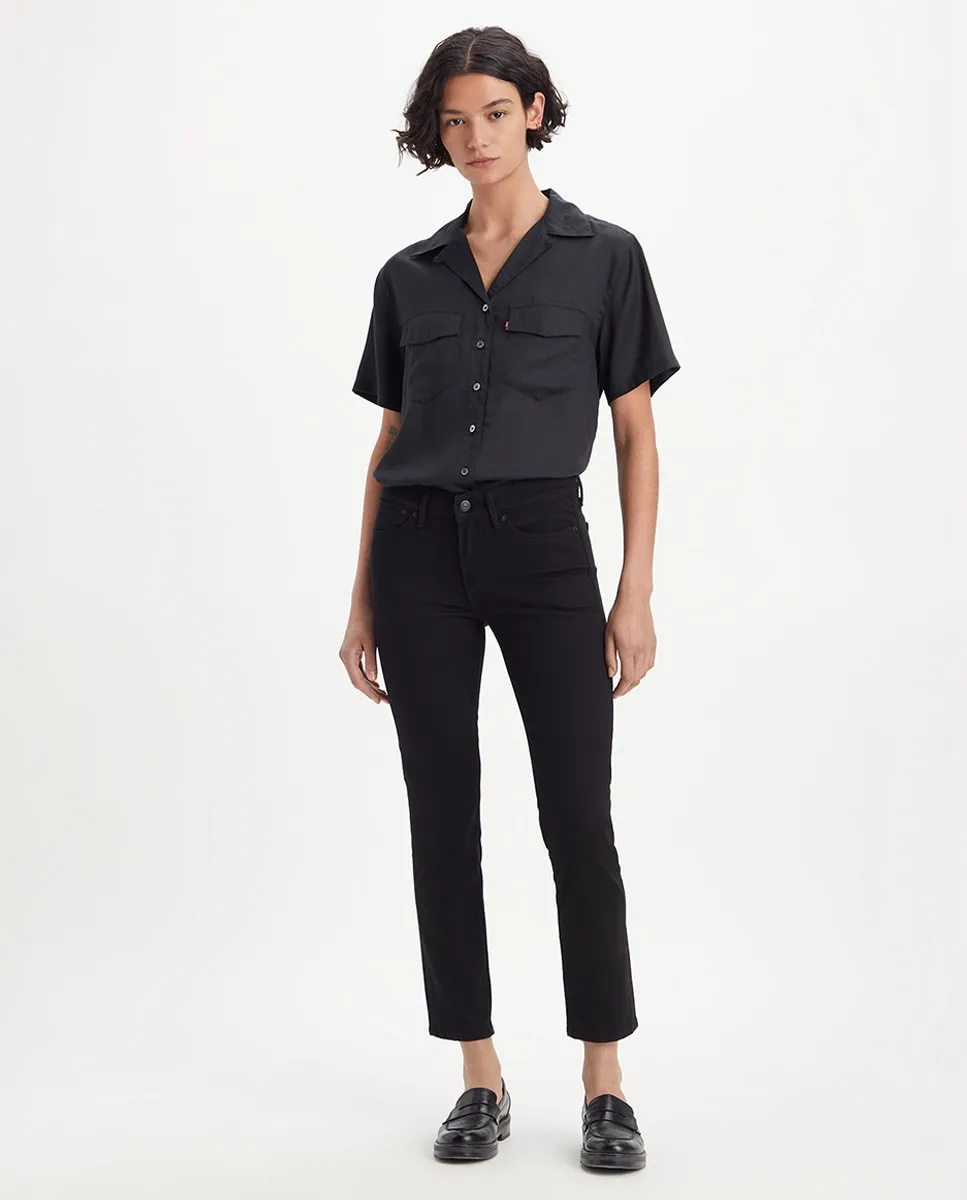 

712 Узкие женские джинсы Levi's, черный