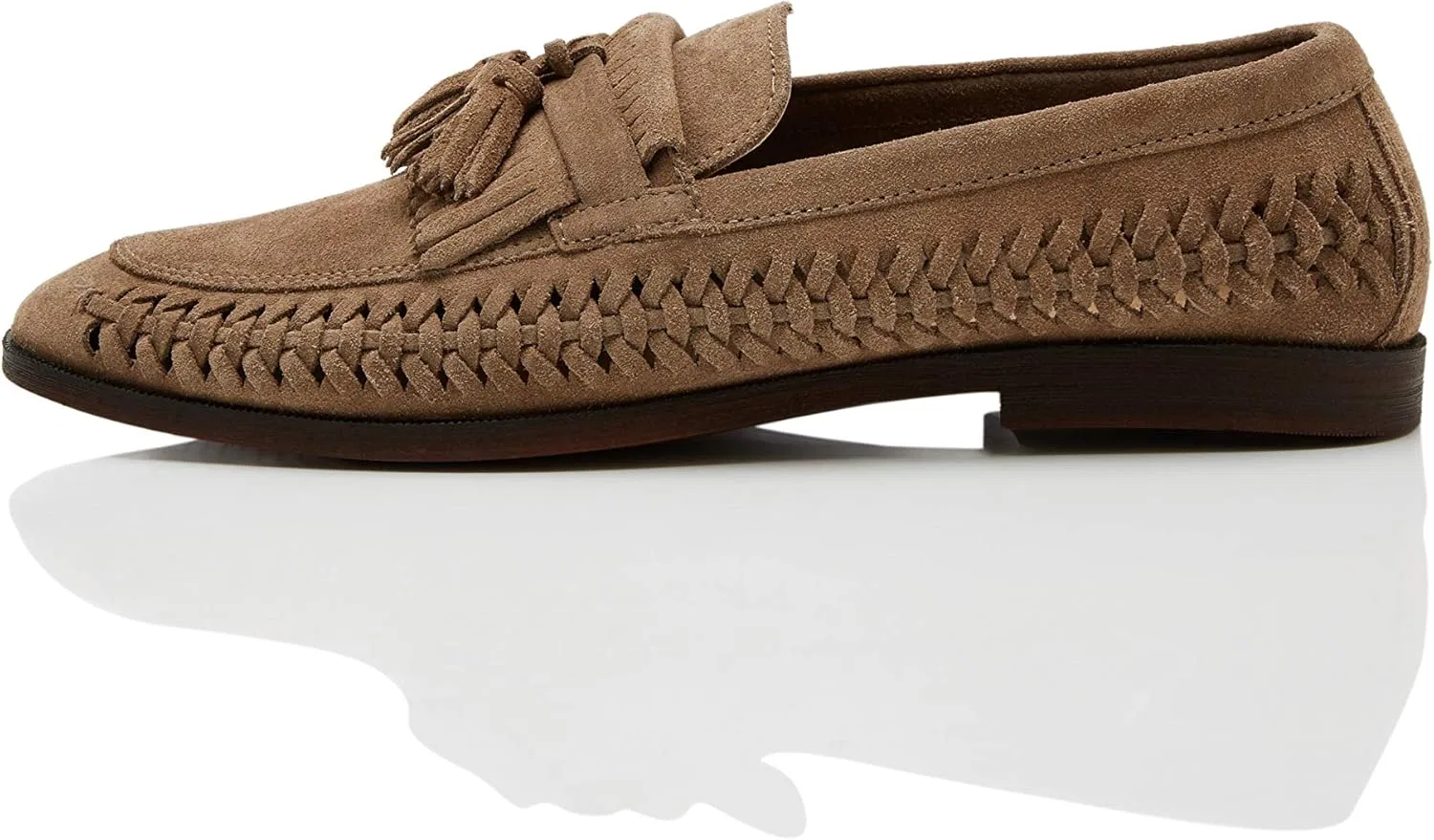 Туфли find. Woven Leather, Beige Dark Taupe Dark Taupe