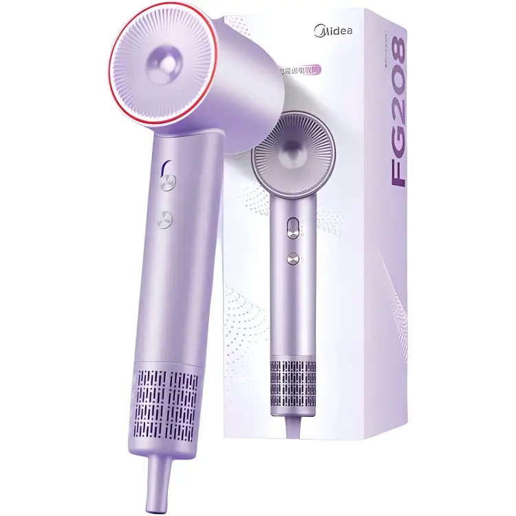 

Фен 1500W с отрицательными ионами FG208 Midea, Starlight Purple[FG208]Basic