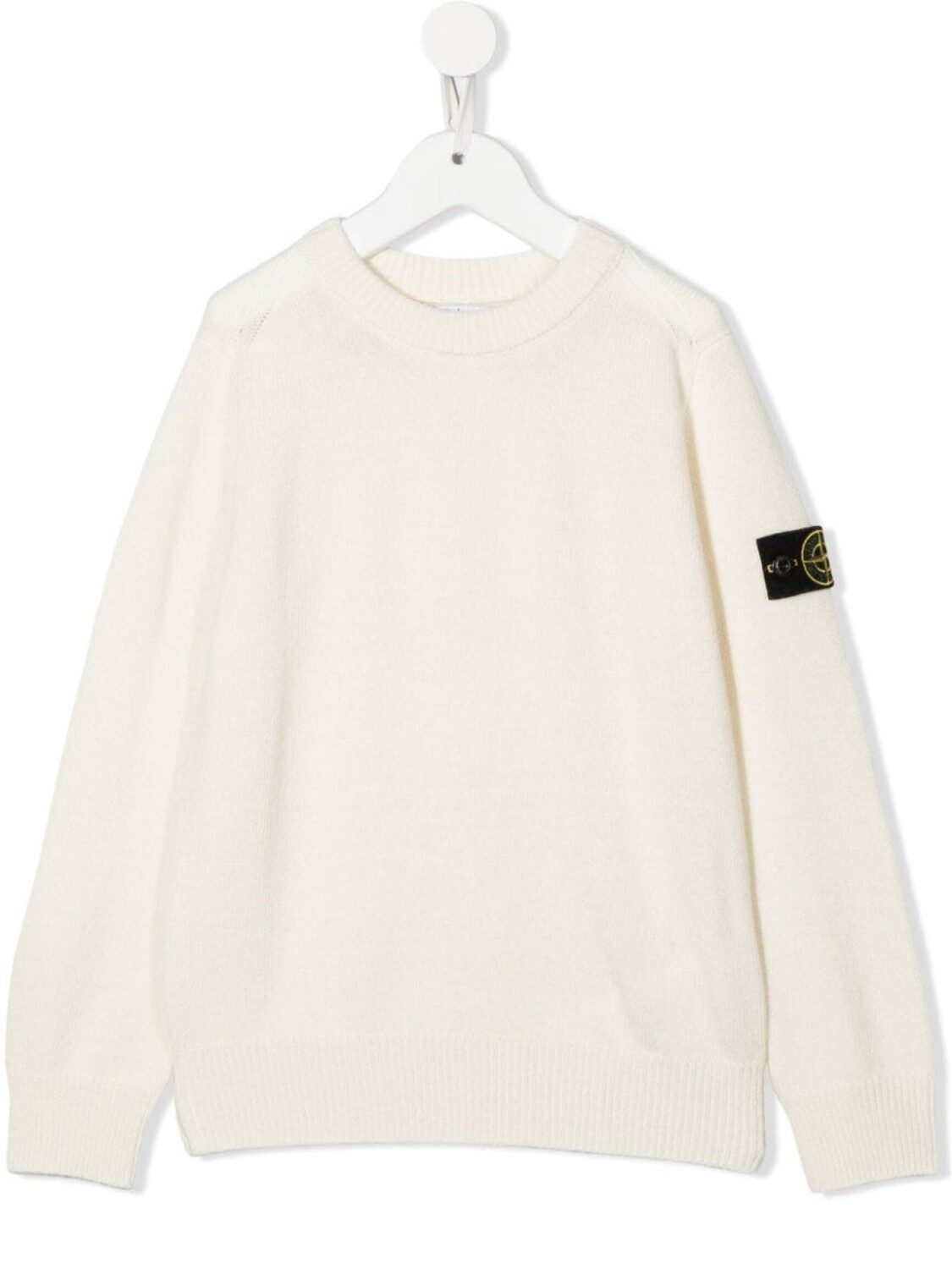 

Stone Island Junior джемпер с нашивкой-логотипом, нейтральный цвет