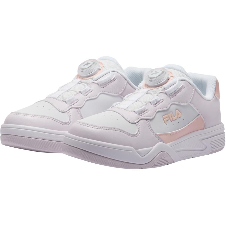 Низкие детские кроссовки для скейтбординга Heritage FHT Lightweight Shock Absorbers для подростков FILA KIDS, белый/розовый — фото 3