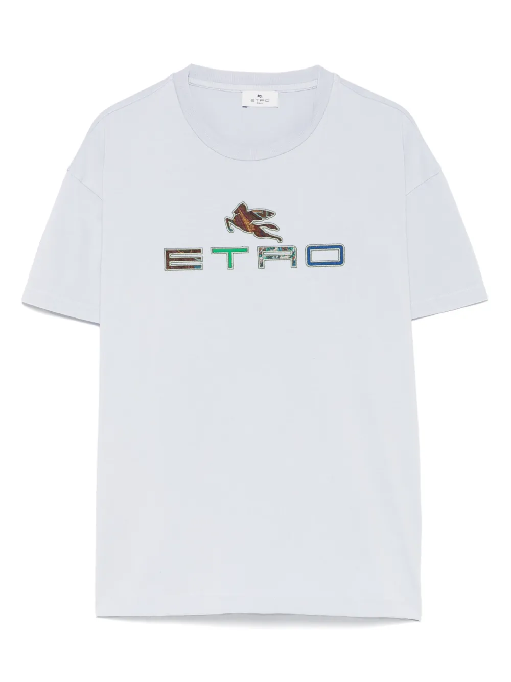 

Футболка с вышитым логотипом ETRO KIDS, синий