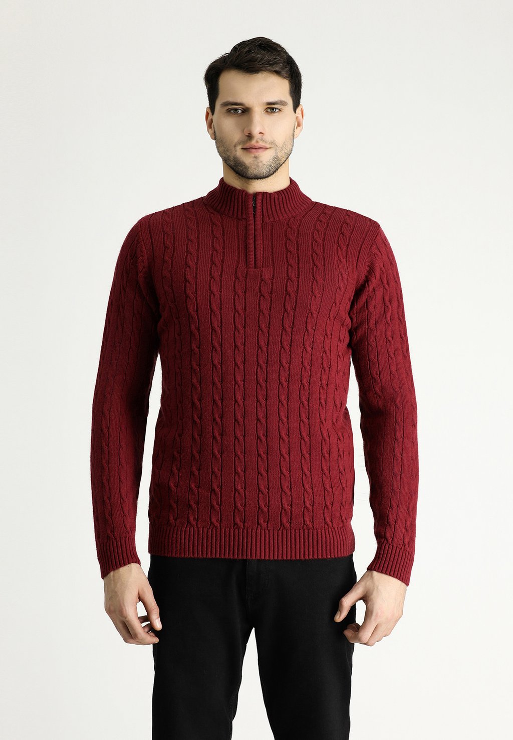 

Джемпер MOCK-TURTLENECK REGULAR FIT Kigili, бургундия