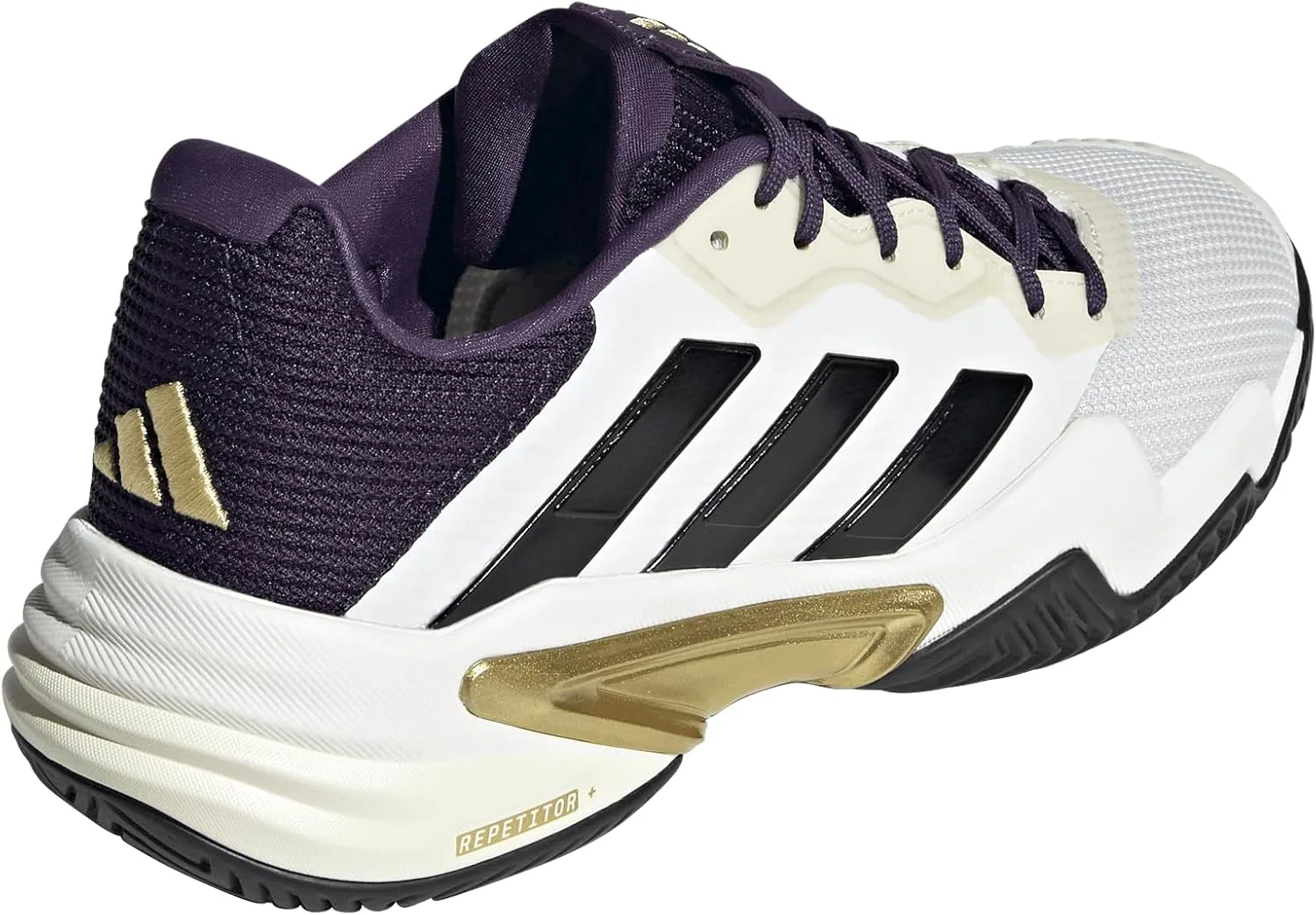 Кроссовки для тенниса Adidas, цвет White/Black/Aurora Plum — фото 3