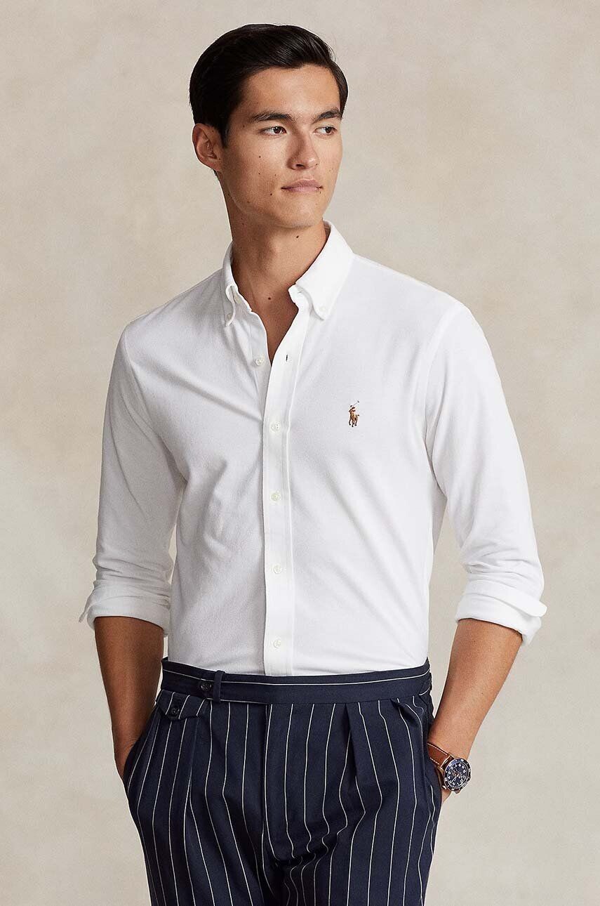 

Хлопковая рубашка Polo Ralph Lauren, белый