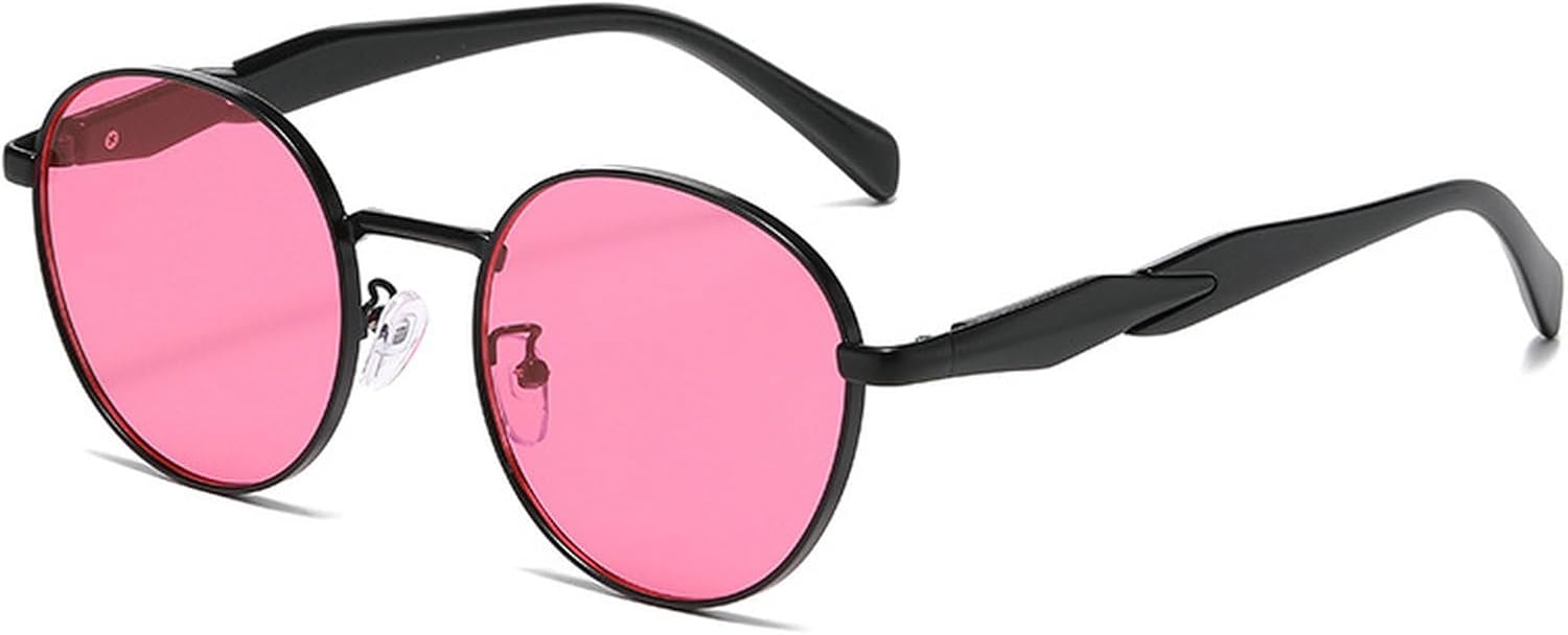 

Ретро овальные солнцезащитные очки для женщин и мужчин, классические дизайнерские солнцезащитные очки в стиле 90-х с металлическим корпусом и защитой от УФ-излучения mincl, Light Pink