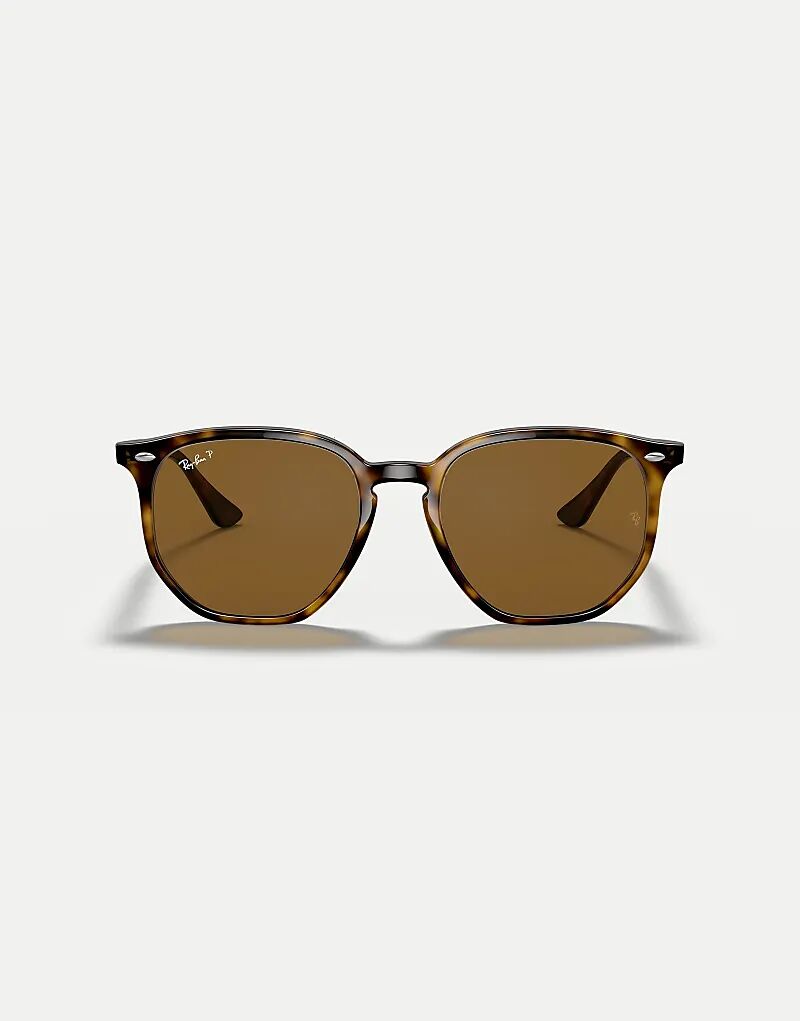 

Солнцезащитные очки Ray-Ban Rb4306 с нестандартной поляризацией и коричневыми линзами в цвете «светлая гавана»