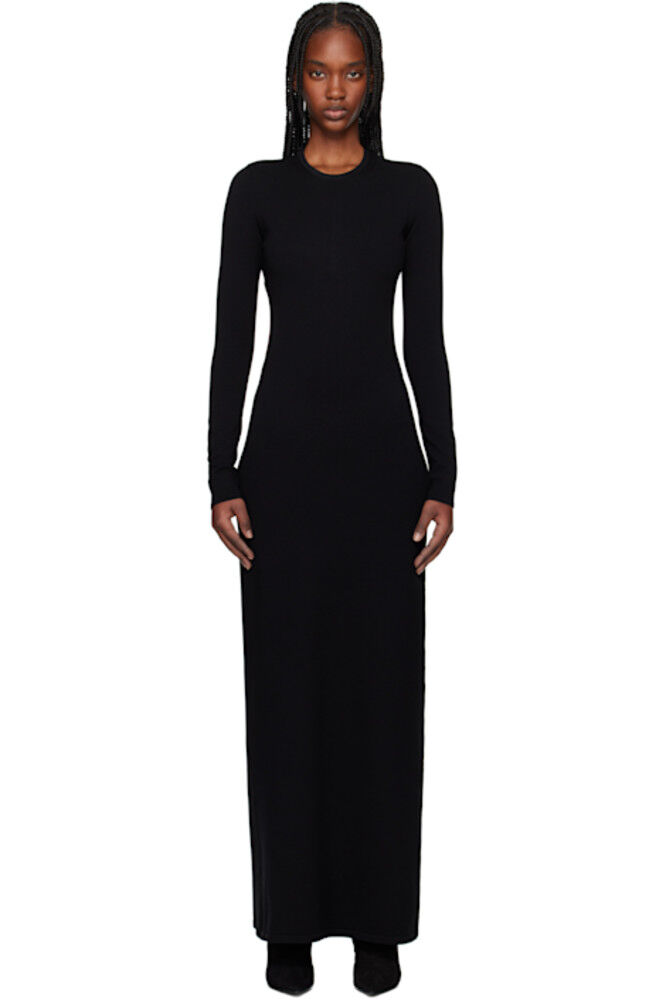 

Черное платье-макси Fumana Max Mara