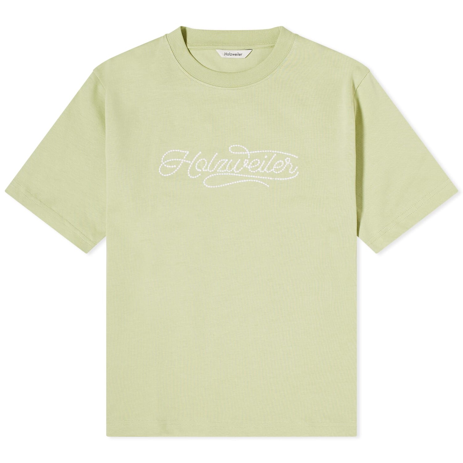 

Футболка Holzweiler Kjerag Embroidery T-Shirt, цвет Light Green