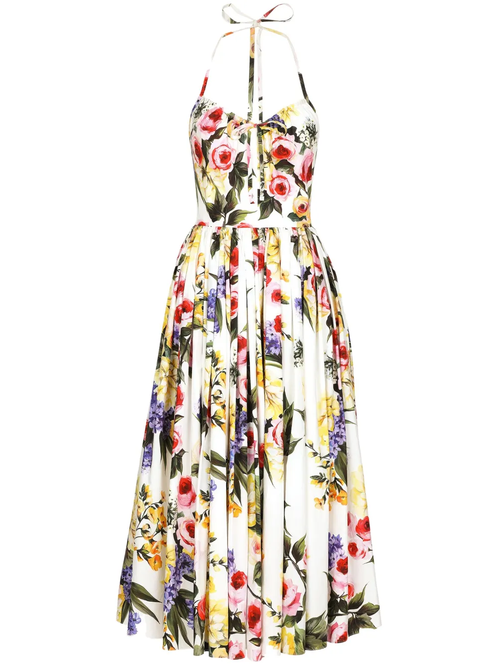 

Платье миди с принтом Garden DOLCE & GABBANA, нейтральный