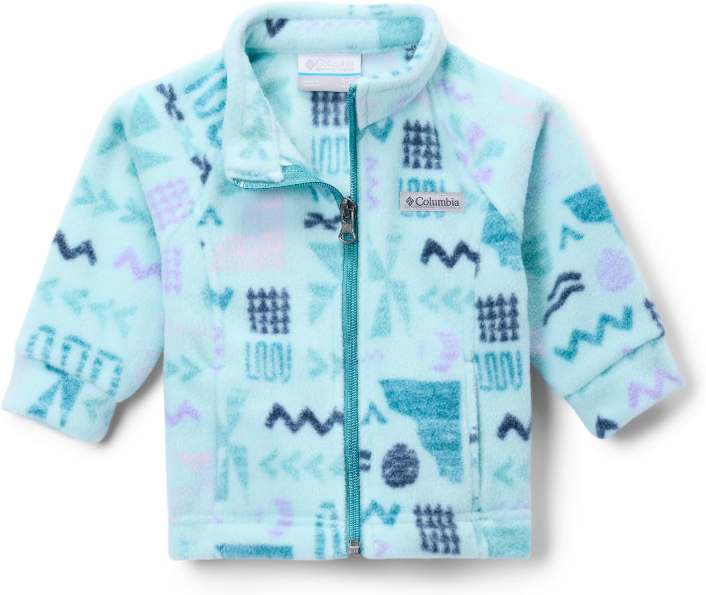 

Детская флисовая куртка Columbia Kids Benton Springs II с принтом, Spray Outerbounds