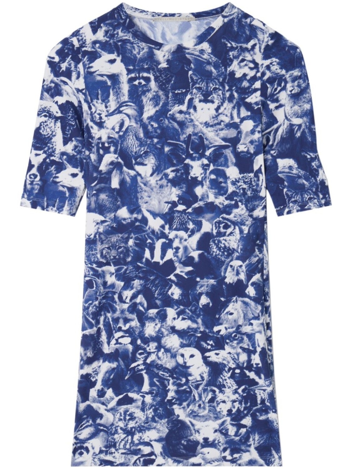 

Stella McCartney платье мини с принтом Animal Forest, синий