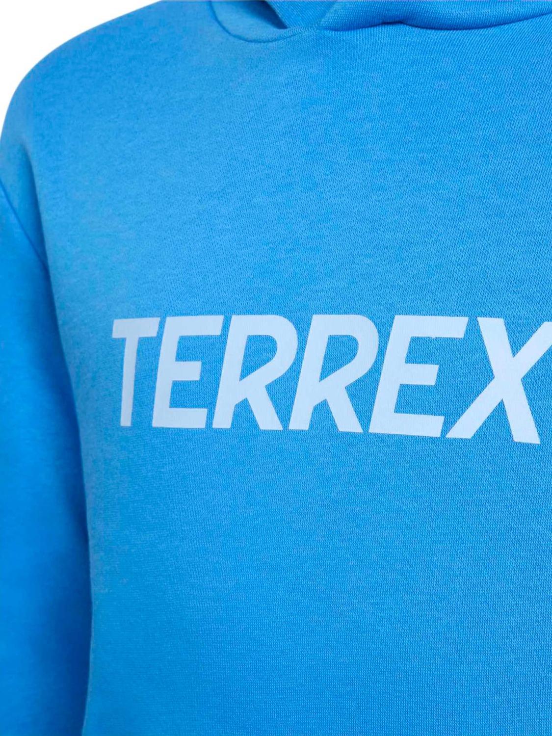 ADIDAS TERREX Спортивная толстовка в неоново-голубом и пастельно-голубом цветах — фото 4