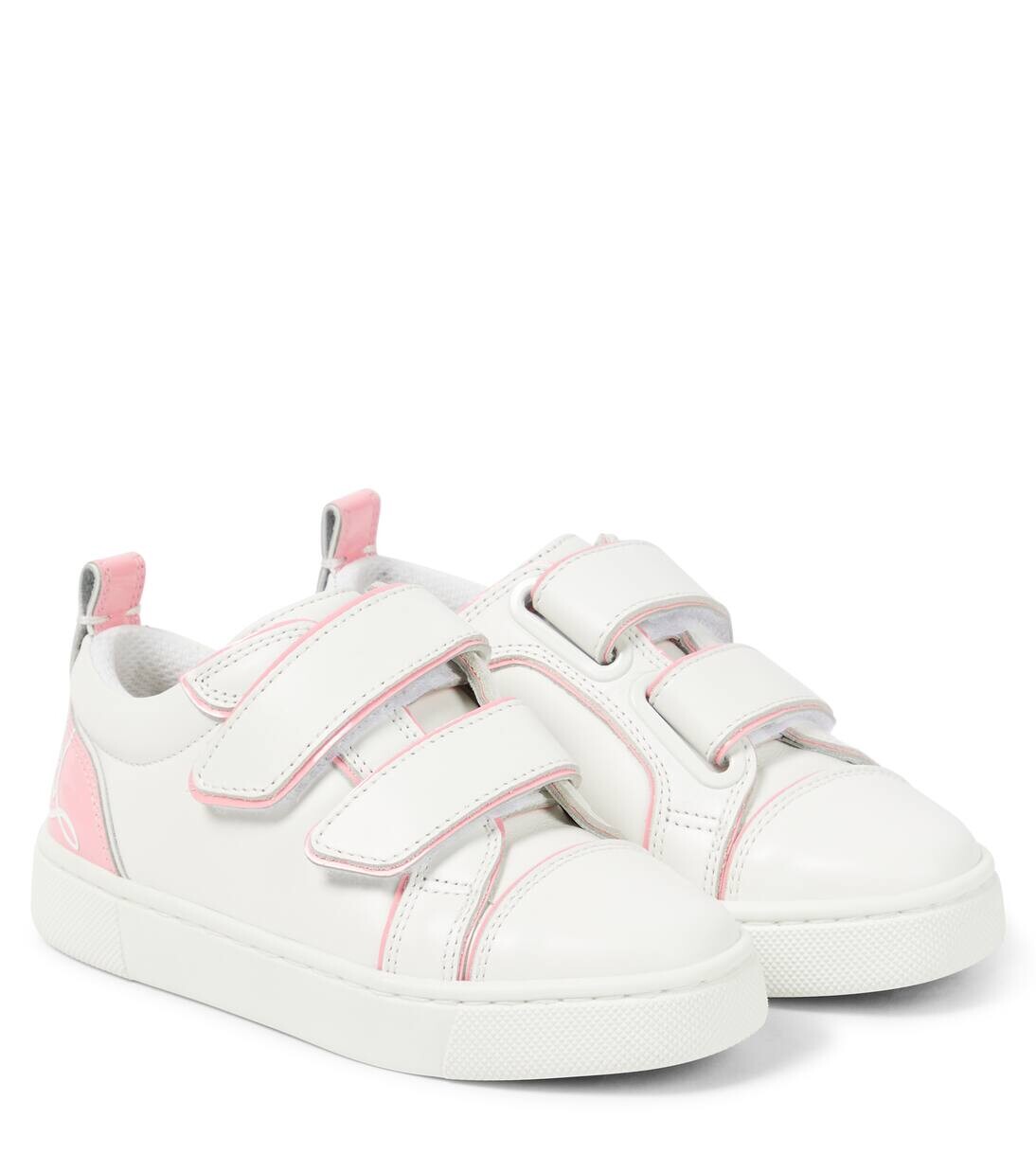 

Кроссовки из кожи Funnyto Scratch Christian Louboutin Kids, цвет bianco/calipso