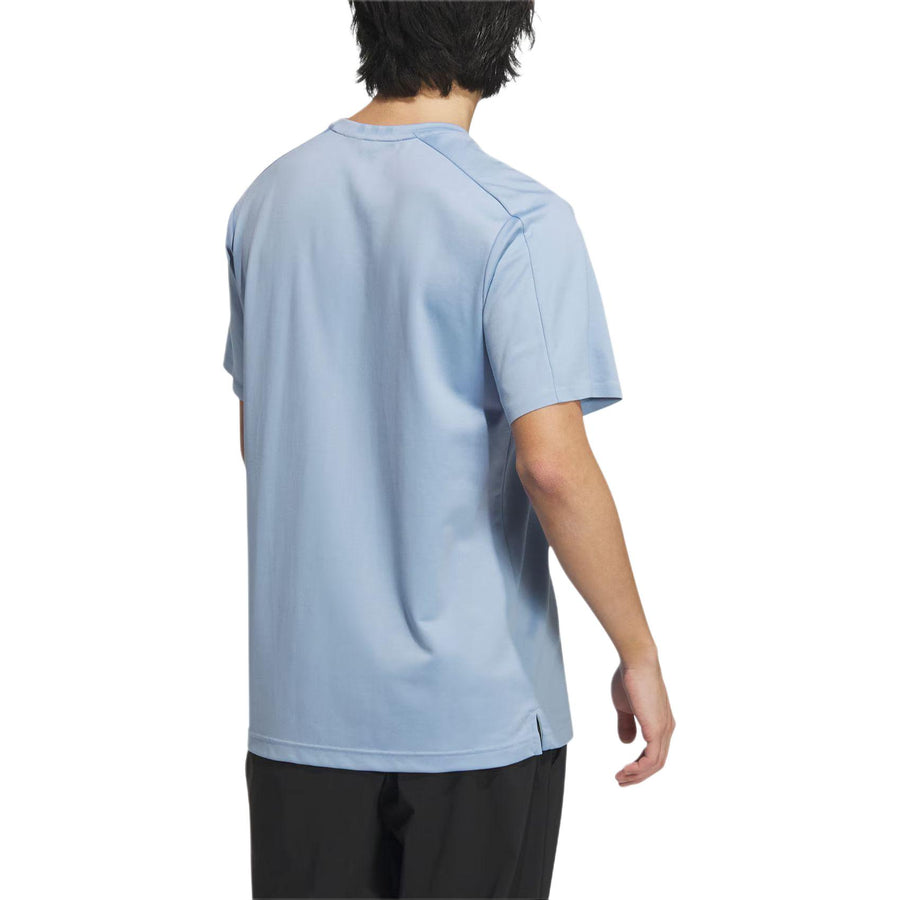 Футболка adidas Sport Casual Cooling Solid Color Crew Neck T-Shirt Asia Sizing 'Teal' — фото 3