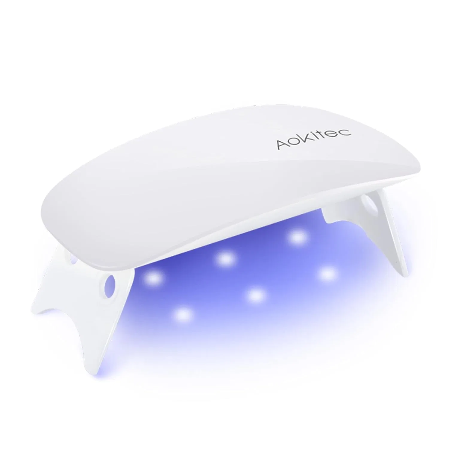 Мини УФ LED лампа Aokitec для гель-лака (белая) Aokitec, 01-White